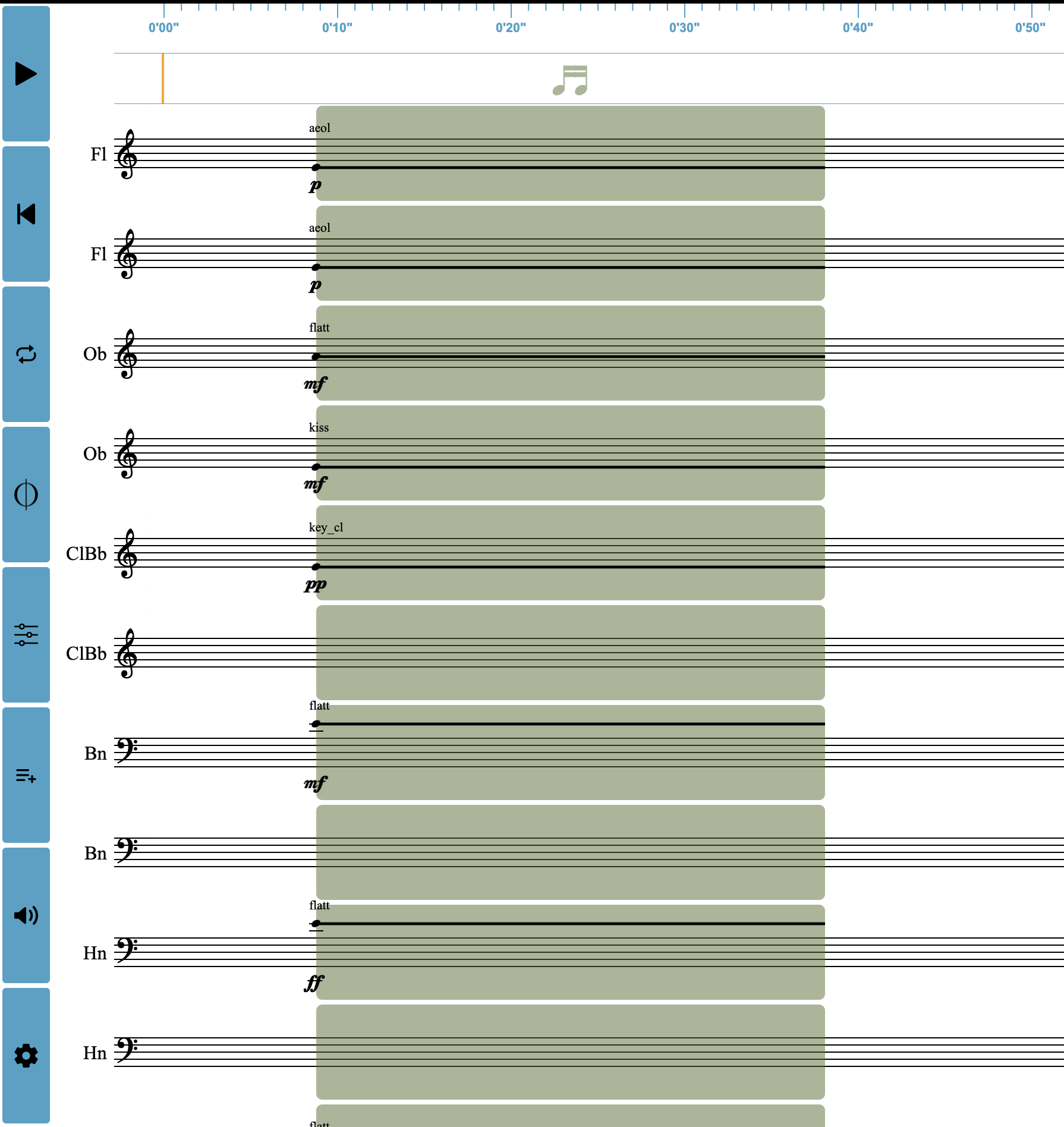 A chord or static orchestration